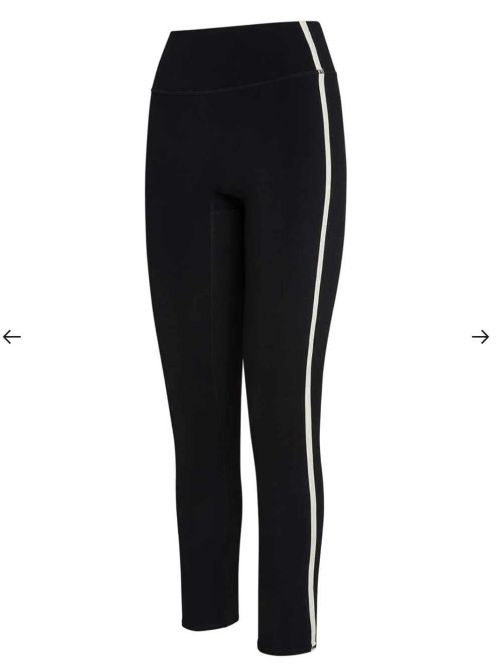 Women's Monday Body Leggings with White Side set with bra. S bottom and M top